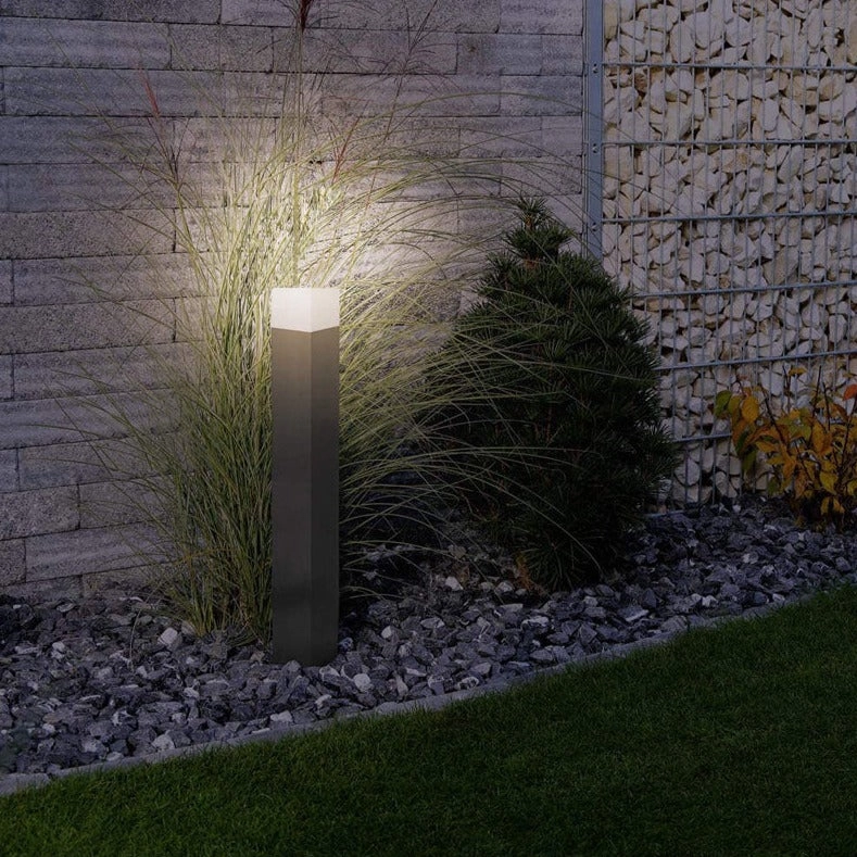 CGC AMARA Dark Grey & White Square Outdoor Large Post Light