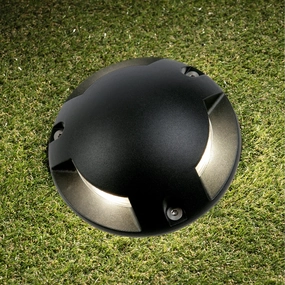 CGC APOLLO Black Surface Mount Ground Light 3 Way Light Output 3W LED 4000k 100lm IP67Weatherproof outdoor lighting