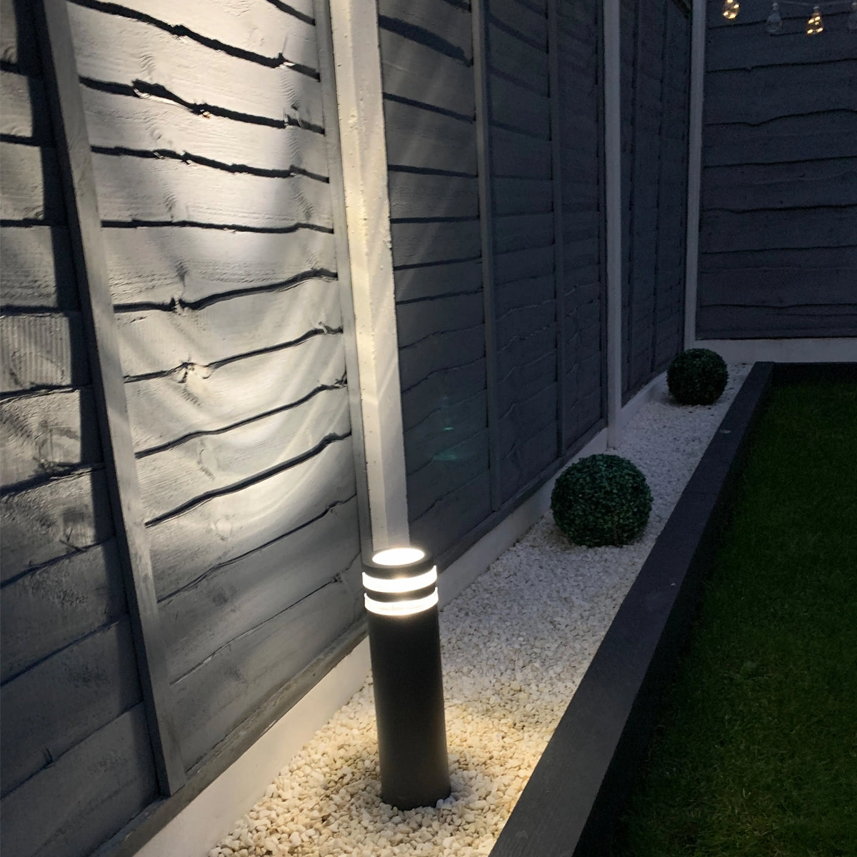 CGC ASHLEY Dark Grey Anthracite Outdoor Post Light