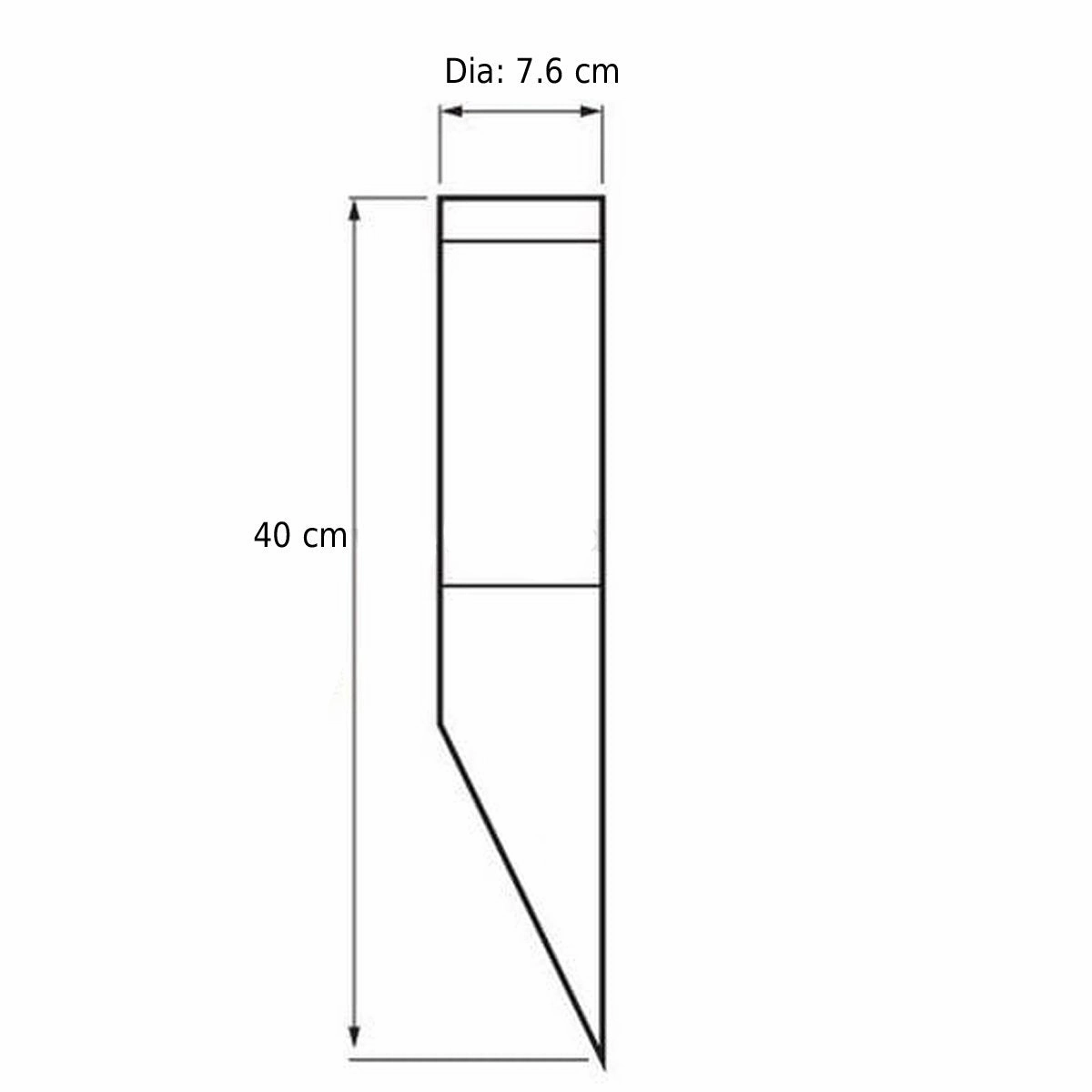 CGC ASTER Stainless Steel Outdoor Angled Wall Light