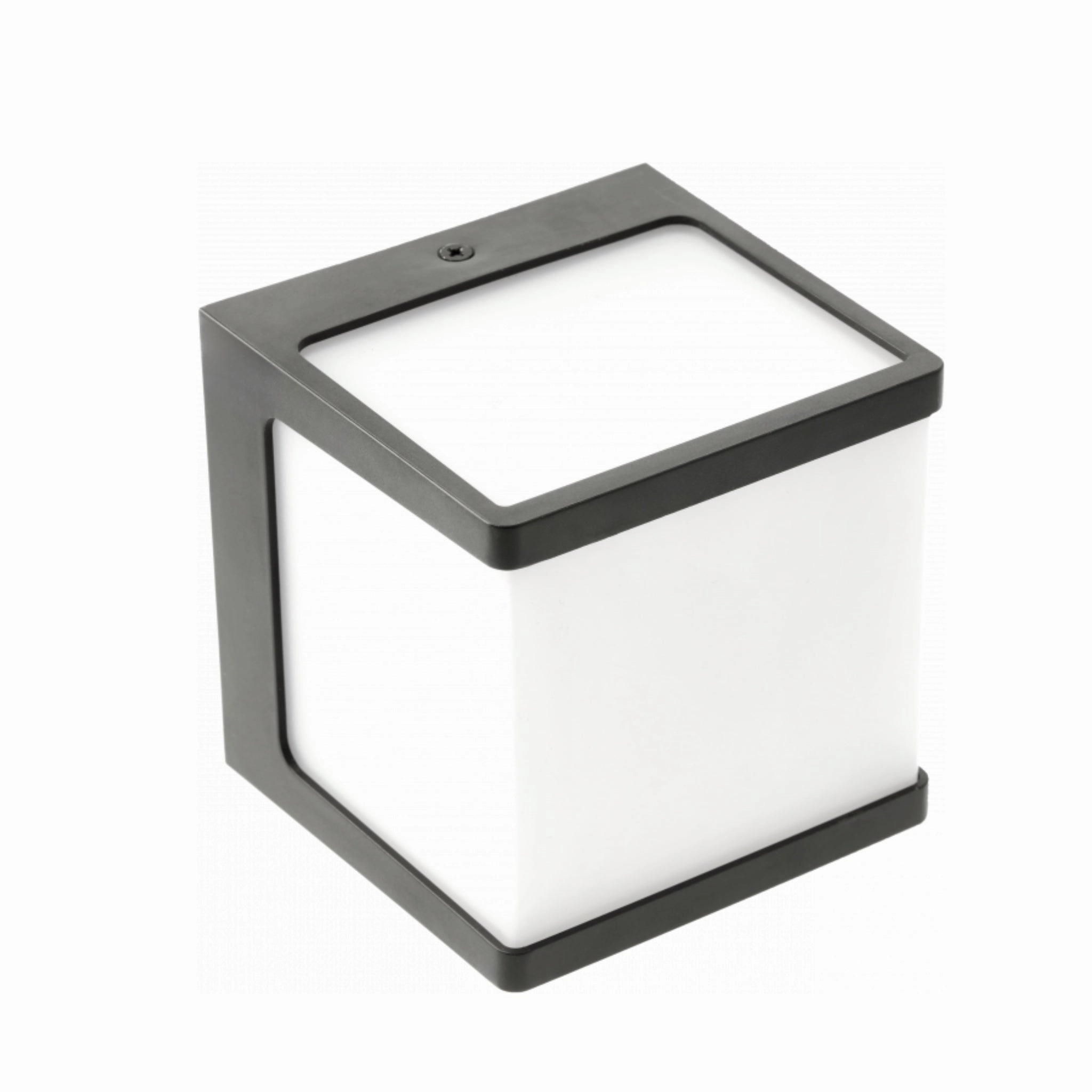 CGC AYRA Black Sqaure LED Outdoor Cube Wall Light 4000k IP54 10W 1000lm