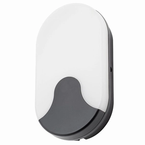 CGC BECCA Oval Monochrome LED Wall LightWeatherproof outdoor lighting