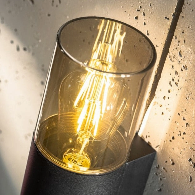CGC BLUEBELL Black Outdoor Cylinder Wall Light