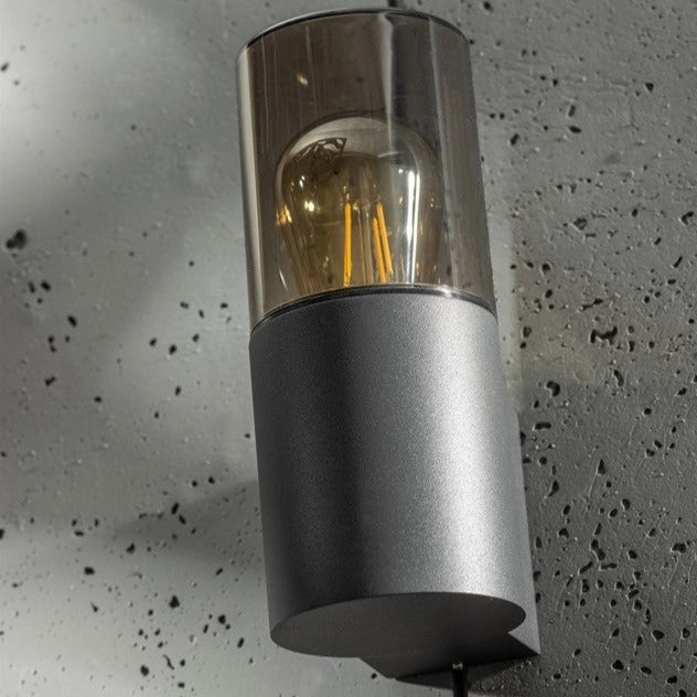 CGC BLUEBELL Dark Grey Cylinder Wall Light with Smoke Diffuser