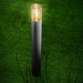 CGC BLUEBELL Dark Grey Tall Post Light 80cmDecorative outdoor post lights