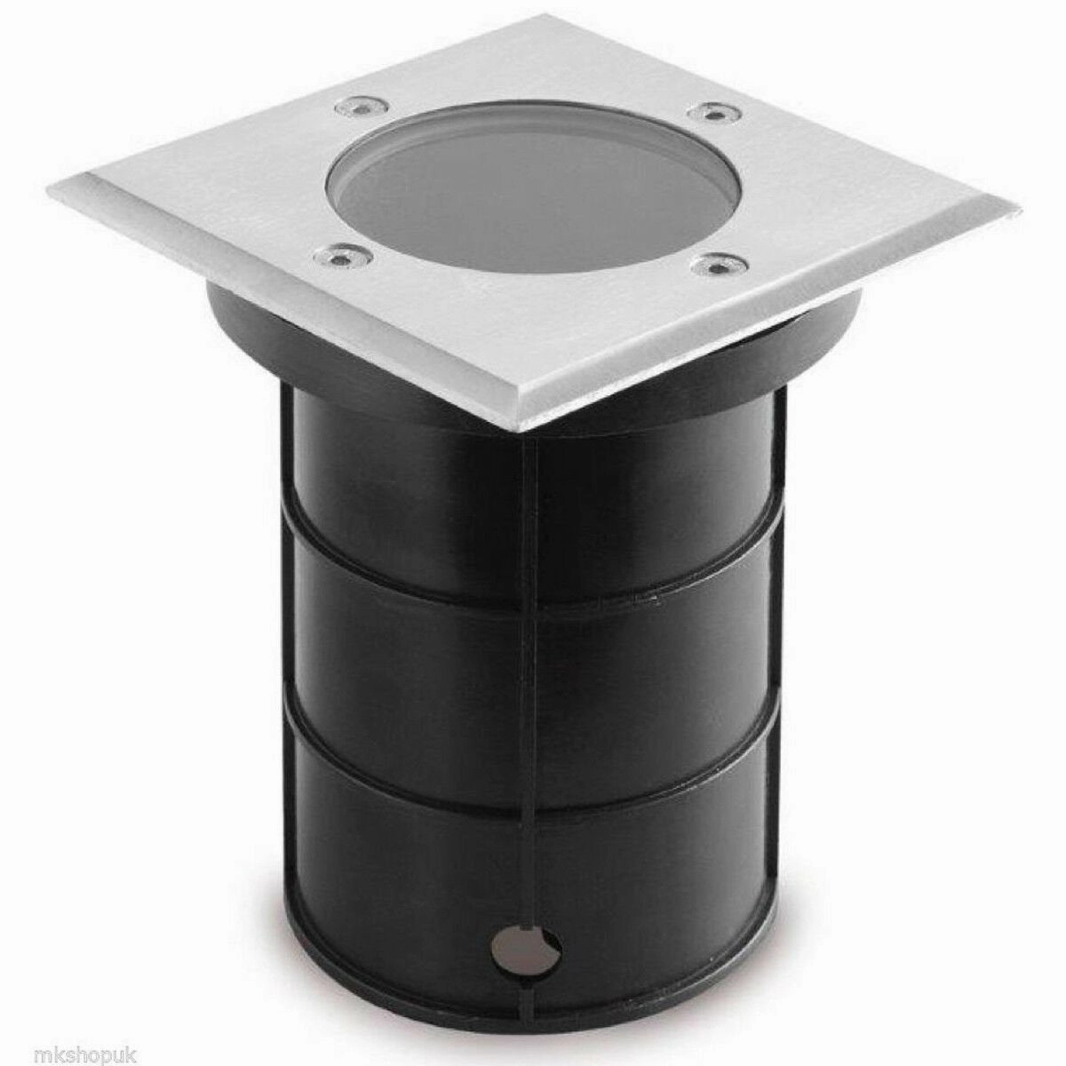 CGC BRIDGET 2 Square Large With Bulbs Stainless Steel Inground Or Decking Lights