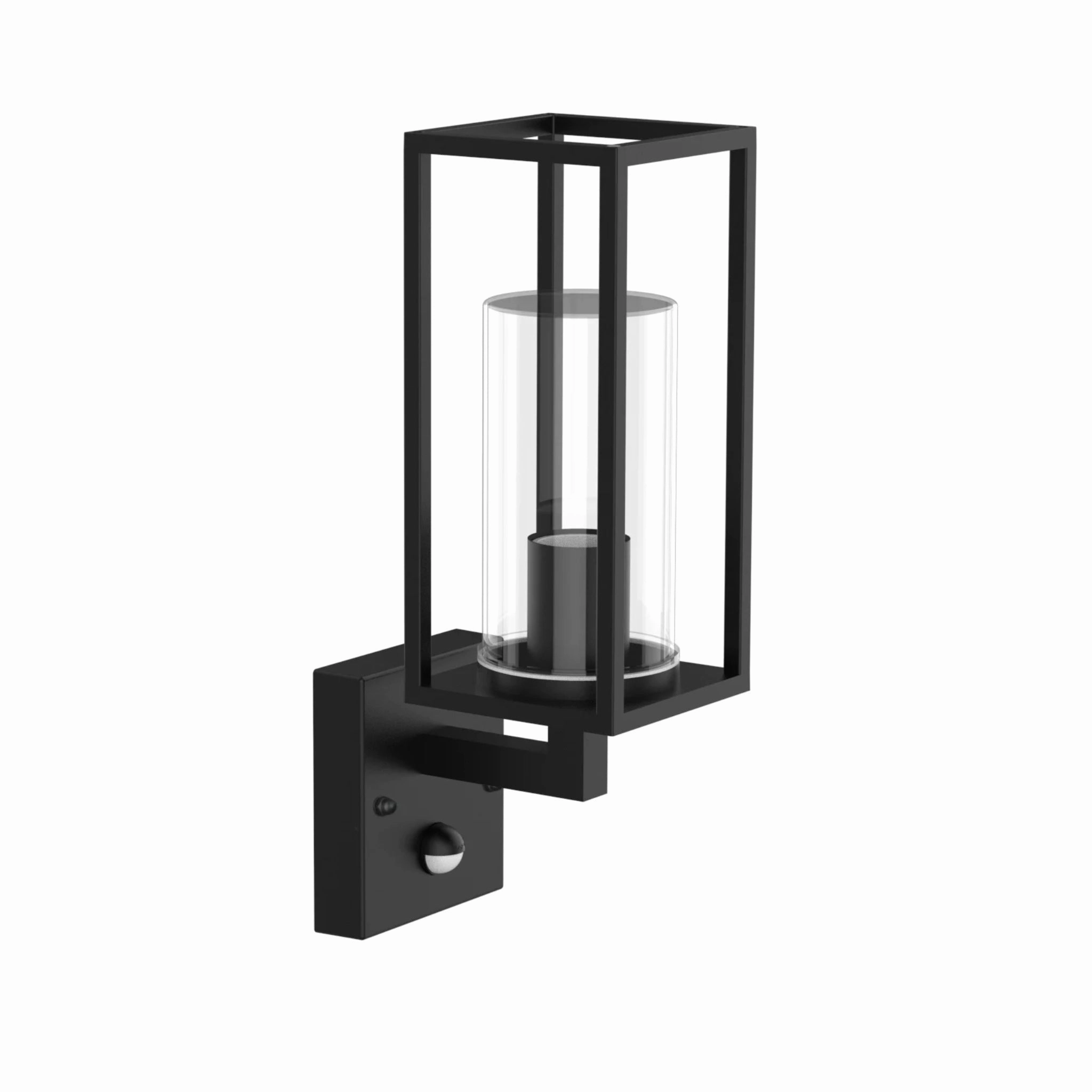 CGC CHLOE PIR E27 Black Outdoor Lantern With Motion Sensor IP54
