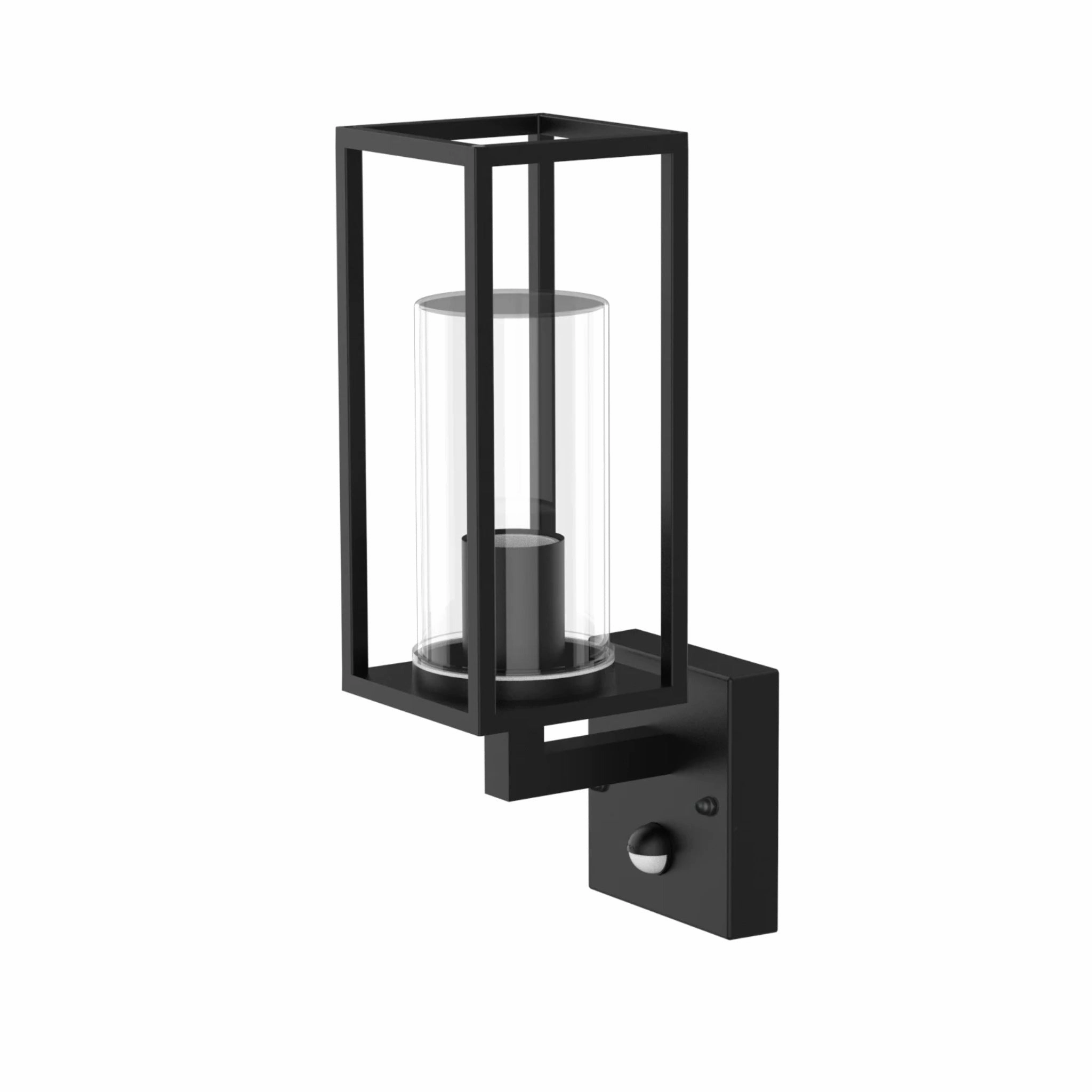CGC CHLOE PIR E27 Black Outdoor Lantern With Motion Sensor IP54