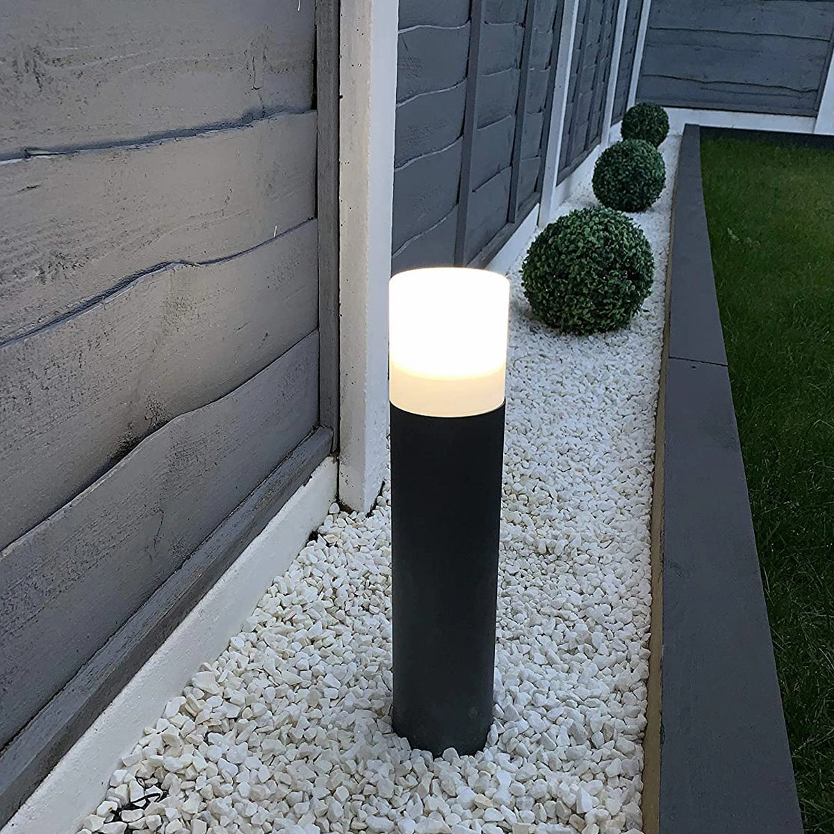 CGC CORTEZ Dark Grey Medium Outdoor Post Light