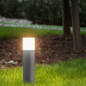 CGC CORTEZ Dark Grey Medium Outdoor Post LightDecorative outdoor post lights