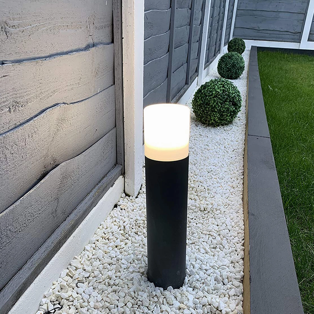 CGC CORTEZ Dark Grey Medium Outdoor Post Light