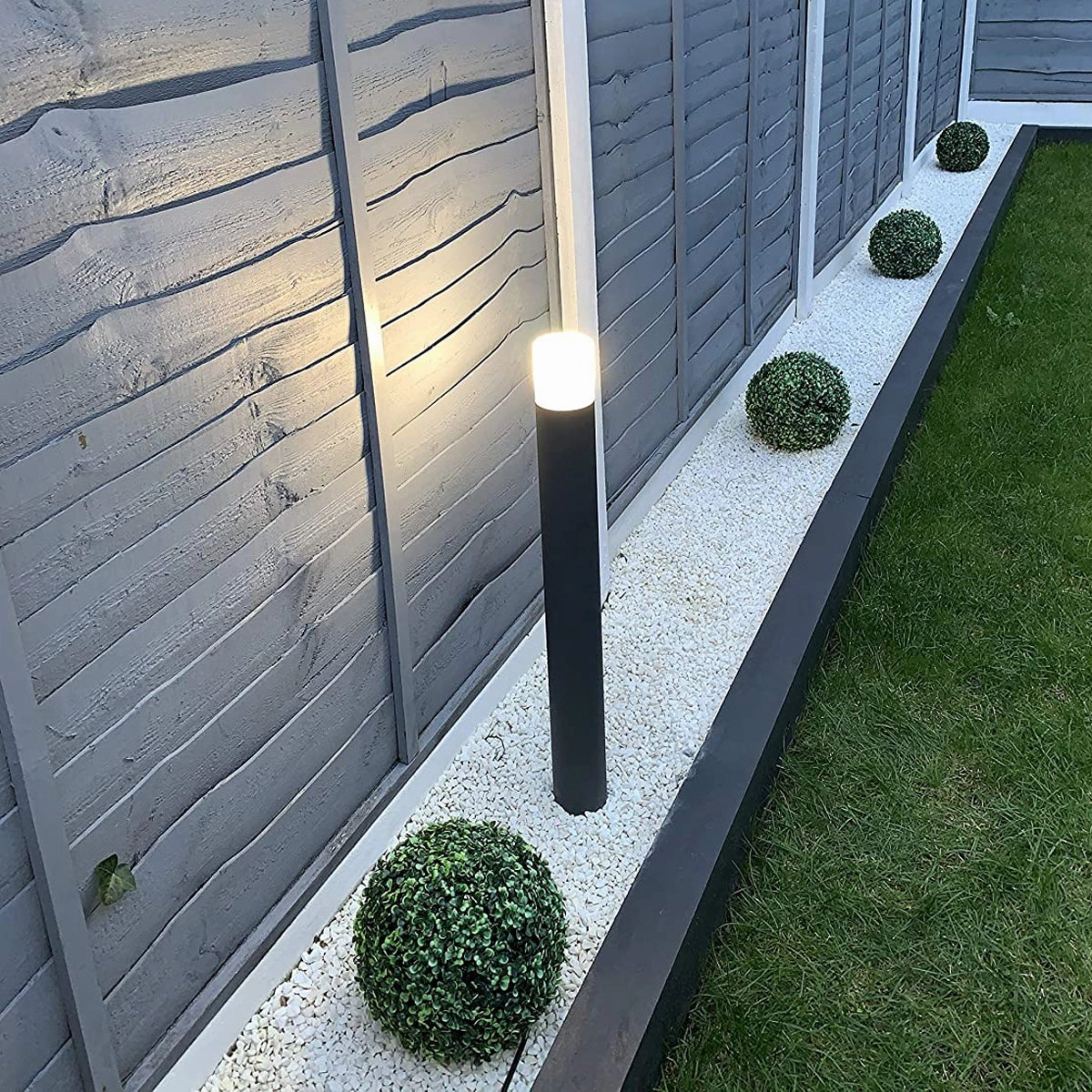 CGC CORTEZ Dark Grey Tall Outdoor Post Light