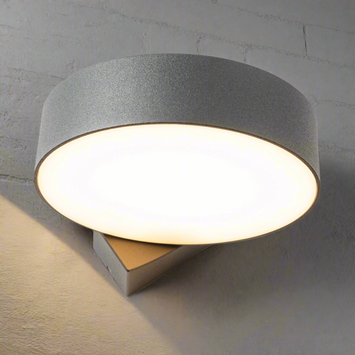 CGC DARCY Anthracite Dark Grey Adjustable Round LED Outdoor Wall Light 3000k Warm White IP54Outdoor wall sconces with motion sensor