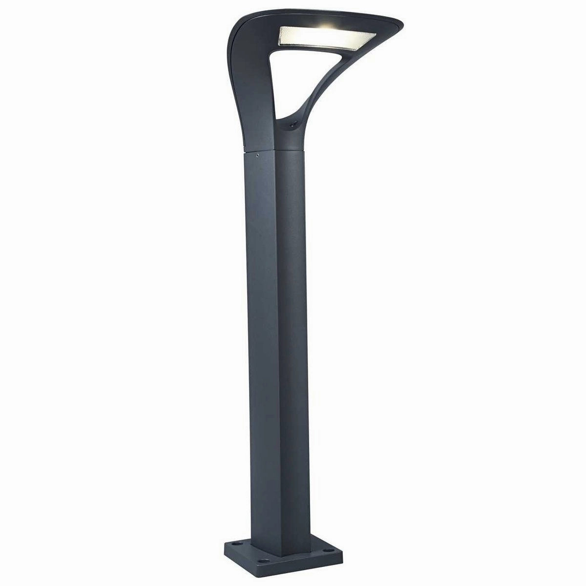 CGC DIANA Dark Grey Curved Outdoor LED Post Light