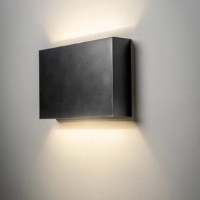CGC DONNA Black Slim LED Outdoor Wall Light Up and Down 4000k Natural White IP65Outdoor wall sconces with motion sensor