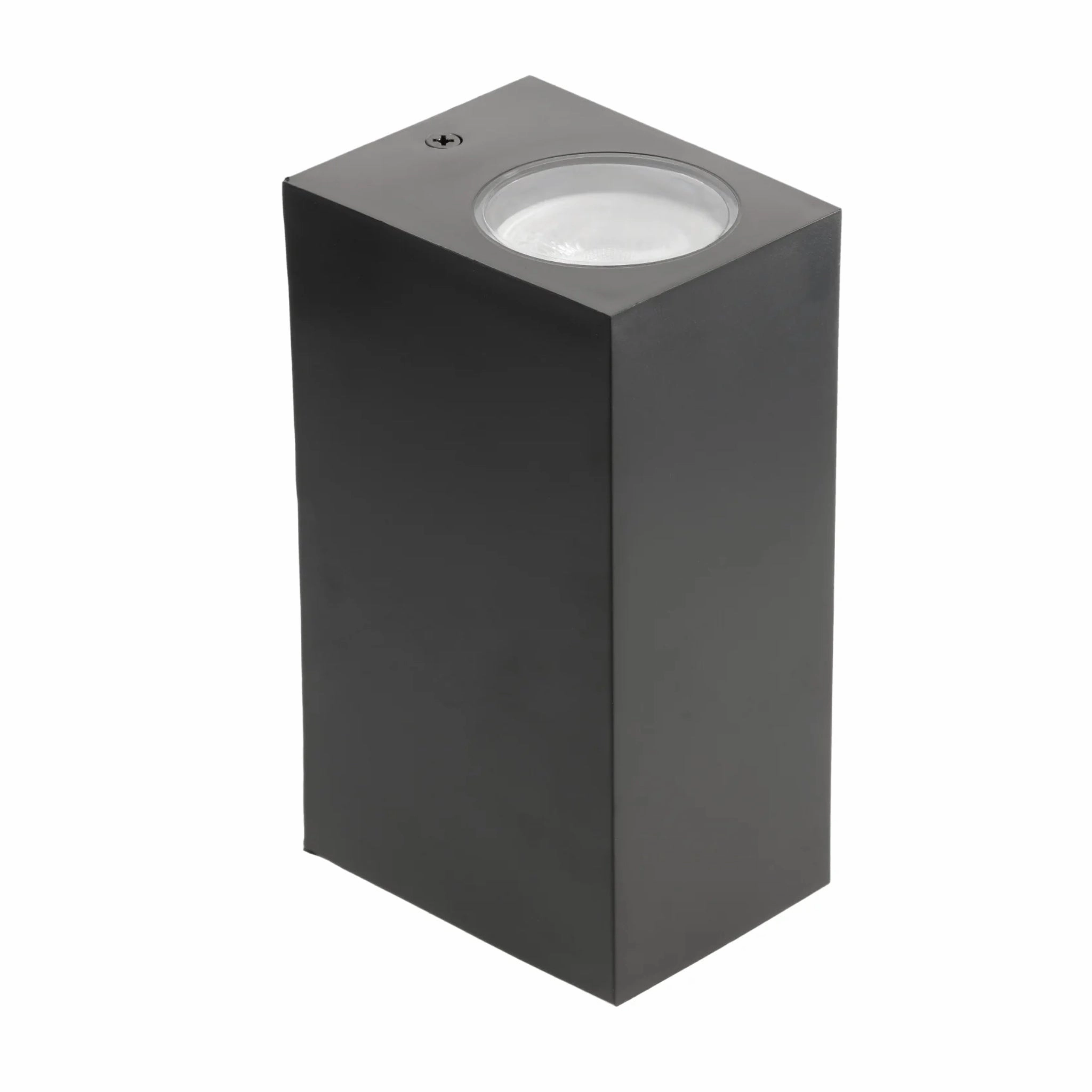 CGC EILEEN Black Up and Down Outdoor Rectangle Double Spotlight