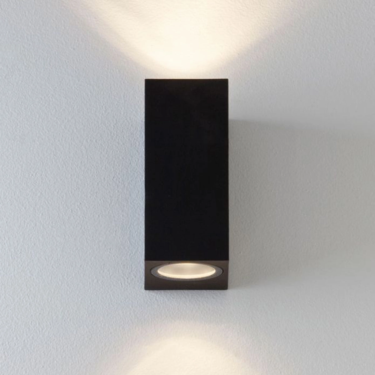 CGC EILEEN Black Up and Down Outdoor Rectangle Double Spotlight