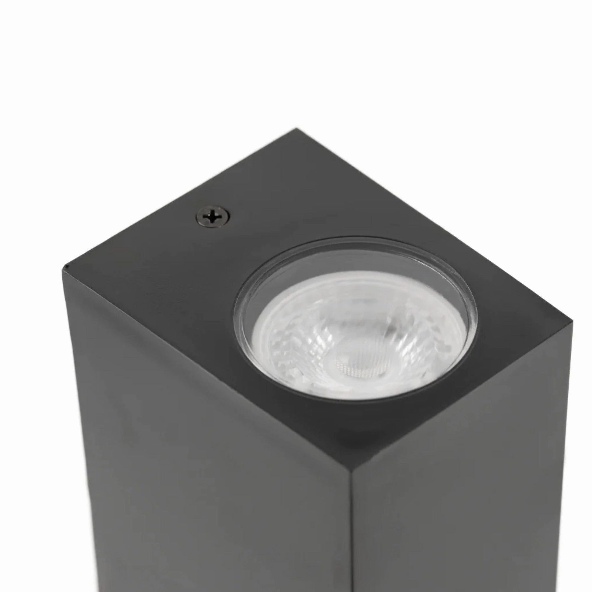 CGC EILEEN Black Up and Down Outdoor Rectangle Double Spotlight