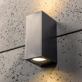 CGC EILEEN Black Up and Down Outdoor Rectangle Double SpotlightWeatherproof outdoor lighting