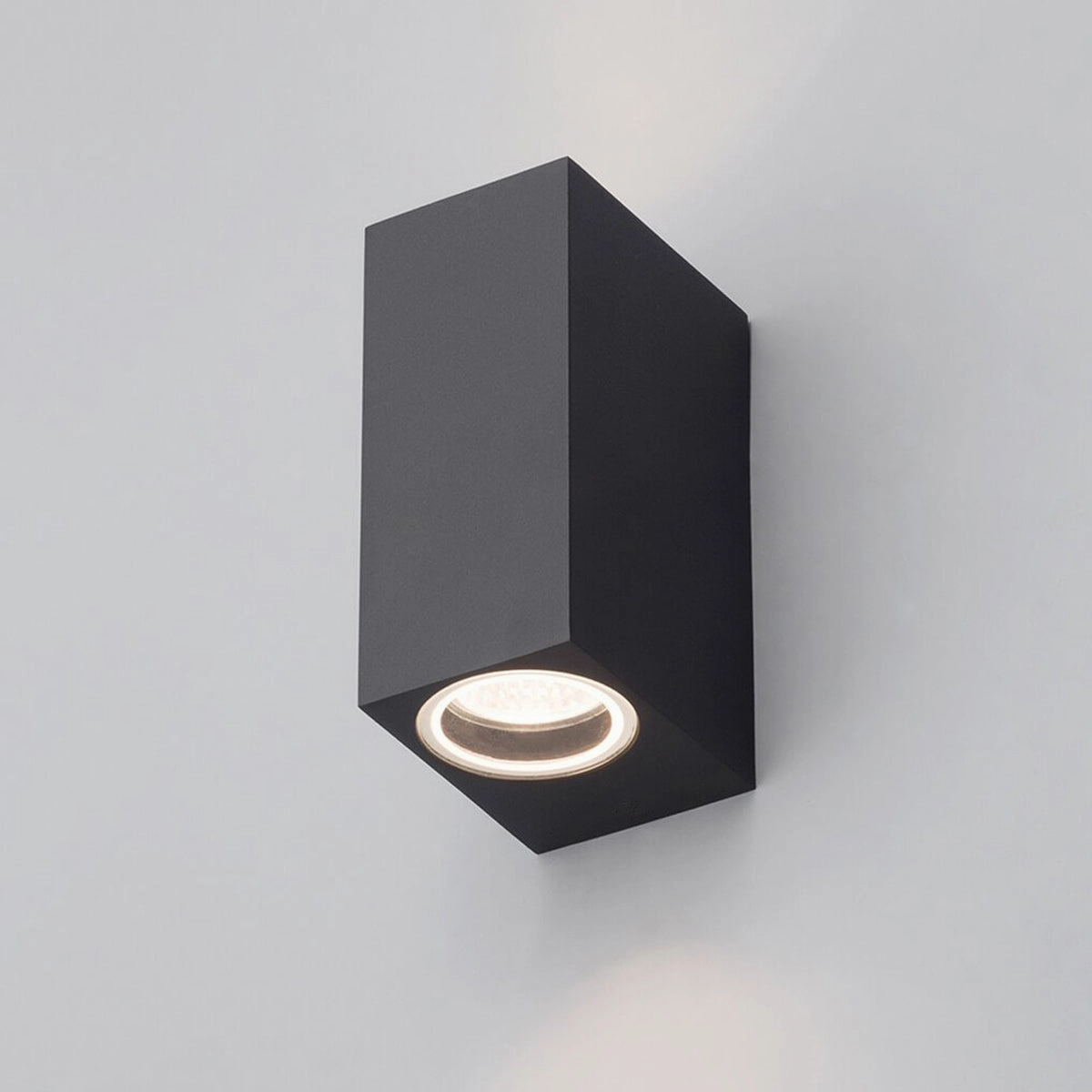 CGC EILEEN Black Up and Down Outdoor Rectangle Double Spotlight