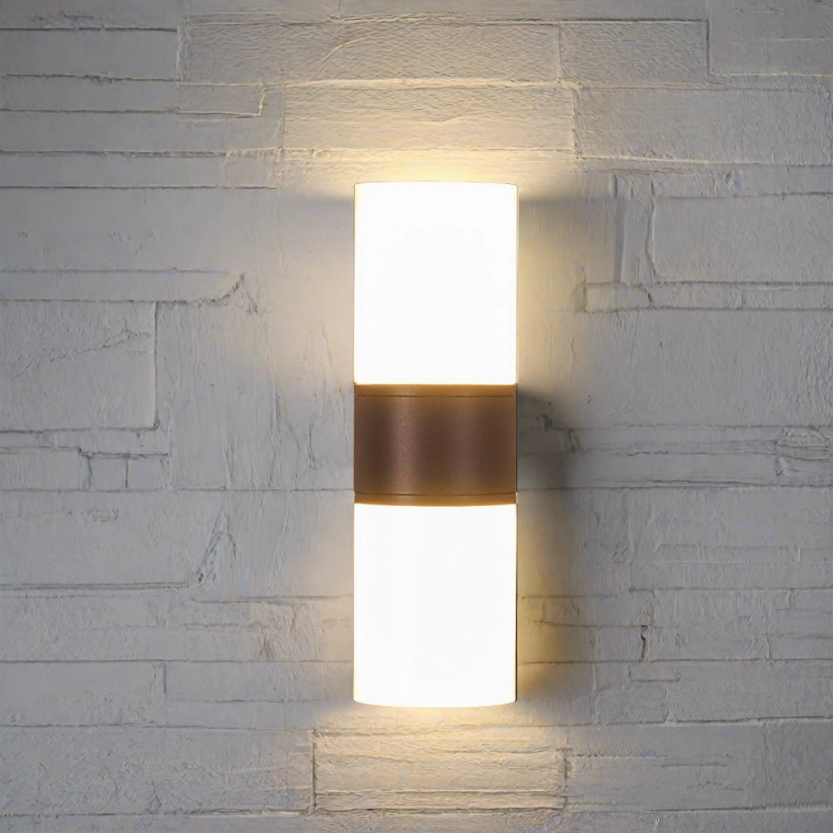 CGC FAITH Dark Grey Twin Cylindrical LED Wall Light