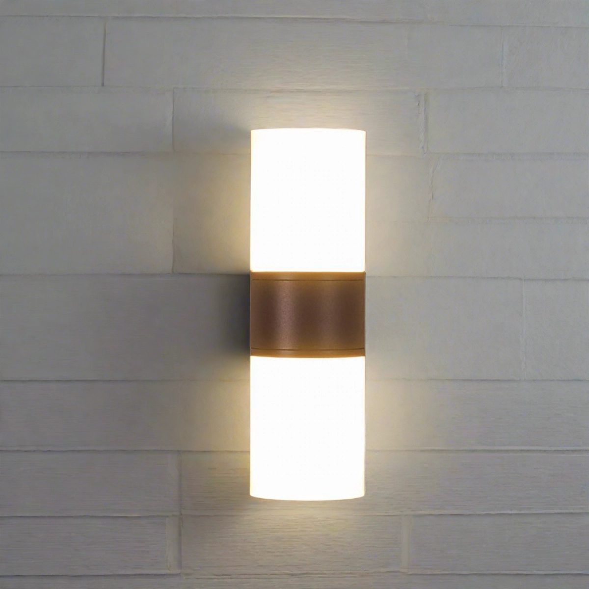 CGC FAITH Dark Grey Twin Cylindrical LED Wall Light