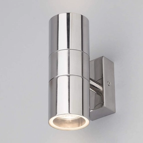 CGC GLORY Polished Stainless Steel Double Wall Light SpotlightOutdoor wall sconces with motion sensor