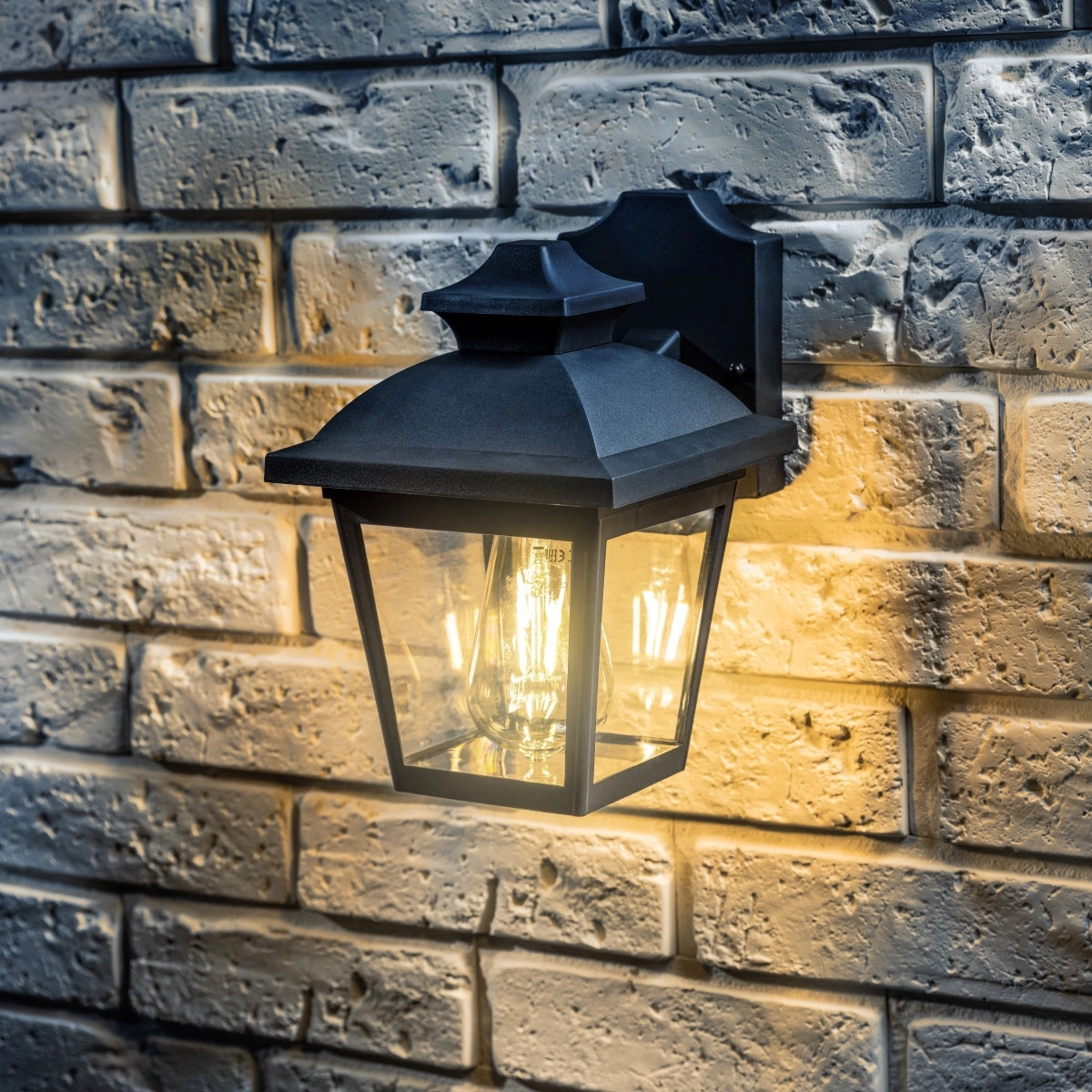 CGC HOPE Black Outdoor Wall Lantern Light