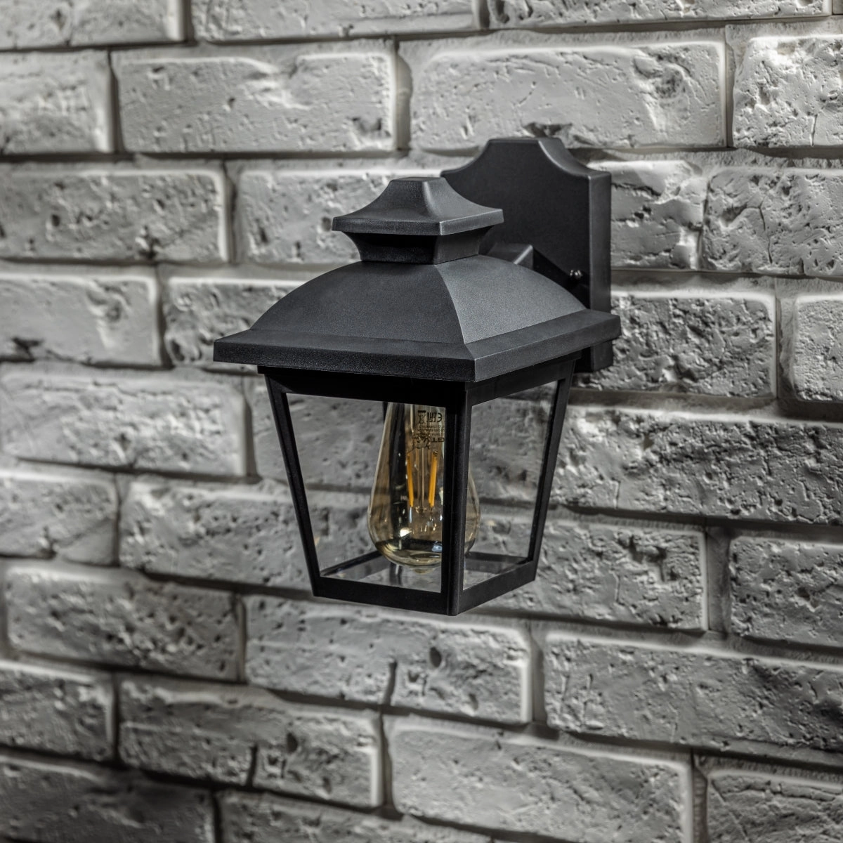 CGC HOPE Black Outdoor Wall Lantern Light