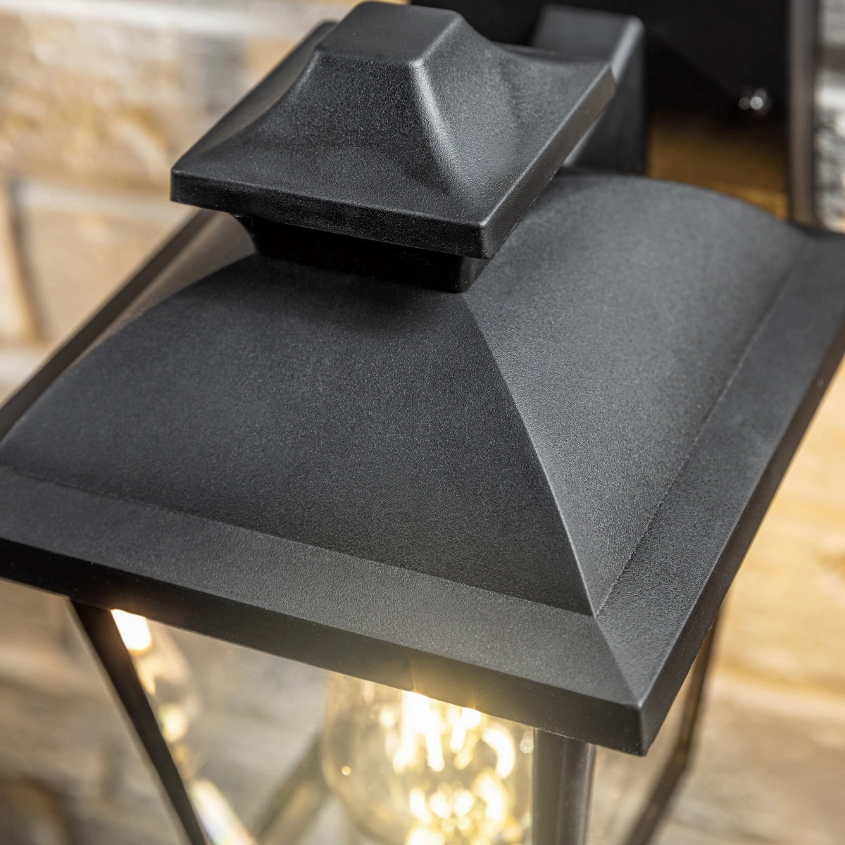 CGC HOPE Black Outdoor Wall Lantern Light