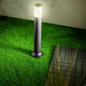 CGC HUMERA Large Black Modern Outdoor Post LightDecorative outdoor post lights