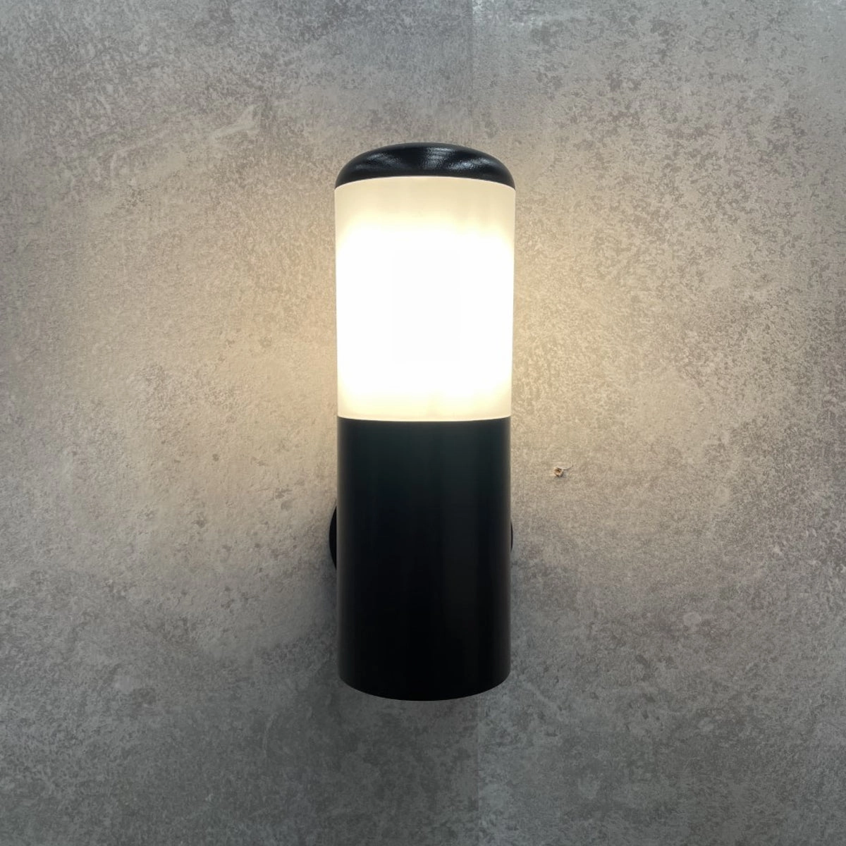 CGC HUMERA Round Cylinder Black Outdoor Wall Light