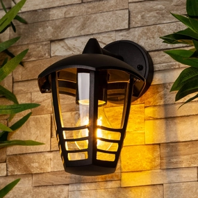 CGC IMOGEN Black Outdoor Hanging Lantern LightOutdoor wall sconces with motion sensor