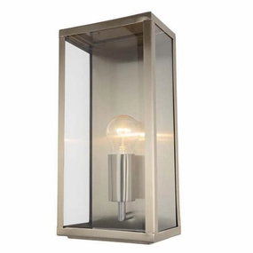 CGC IRENE Silver/Grey Industrial Box Outdoor Wall LightOutdoor wall sconces with motion sensor