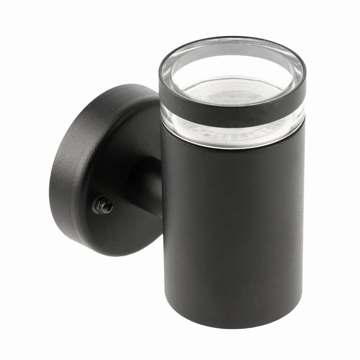 CGC JENNIFER Black Outdoor Single Spot Cylinder Wall Light