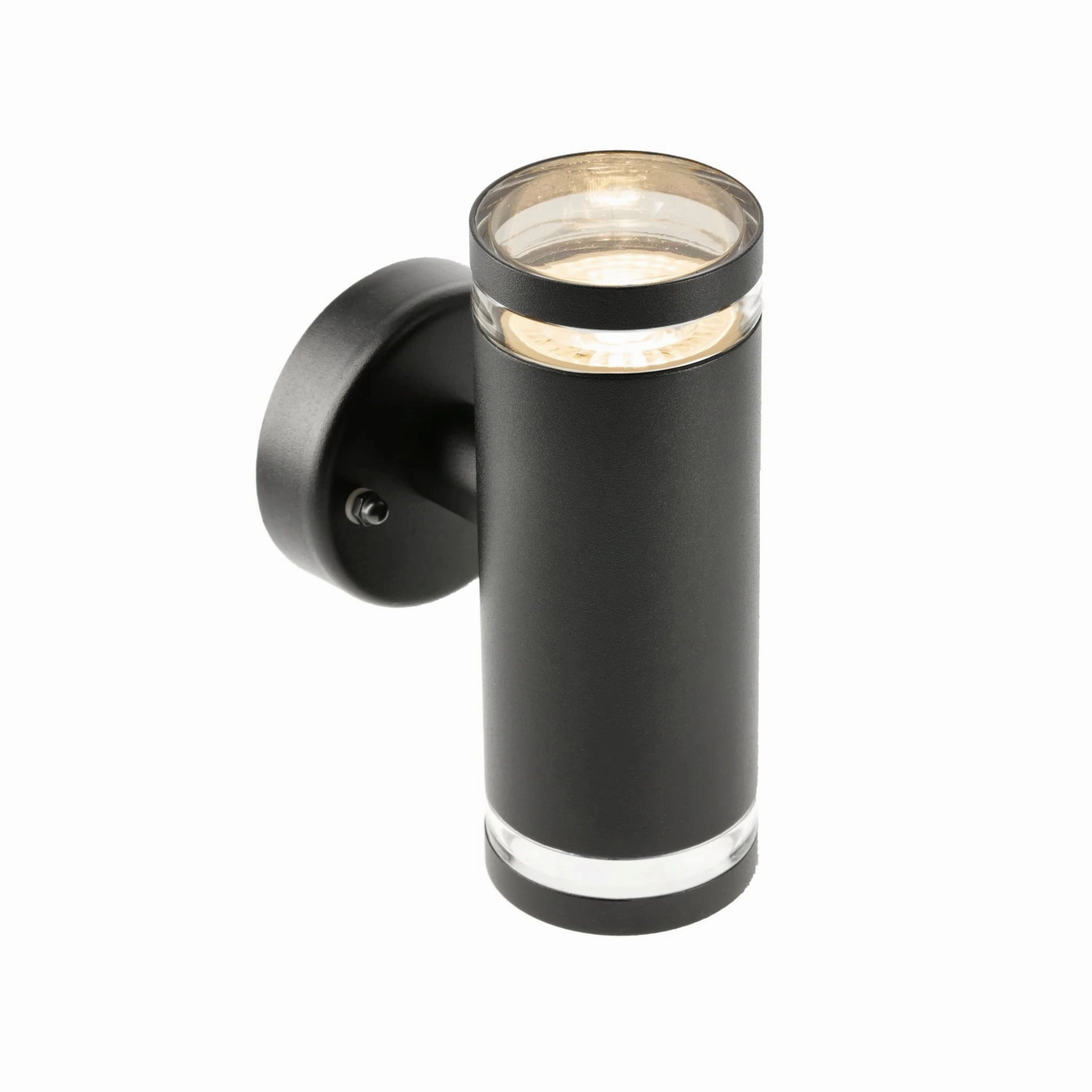 CGC JENNIFER Black Outdoor Up and Down Cylinder Wall Light