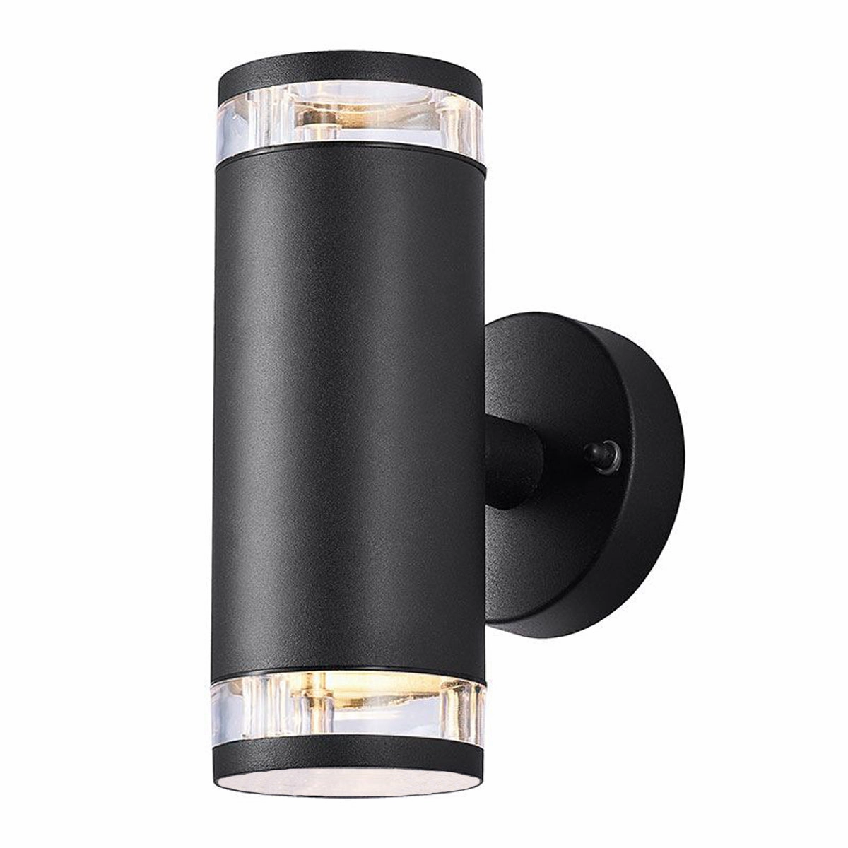 CGC JENNIFER Black Outdoor Up and Down Cylinder Wall Light