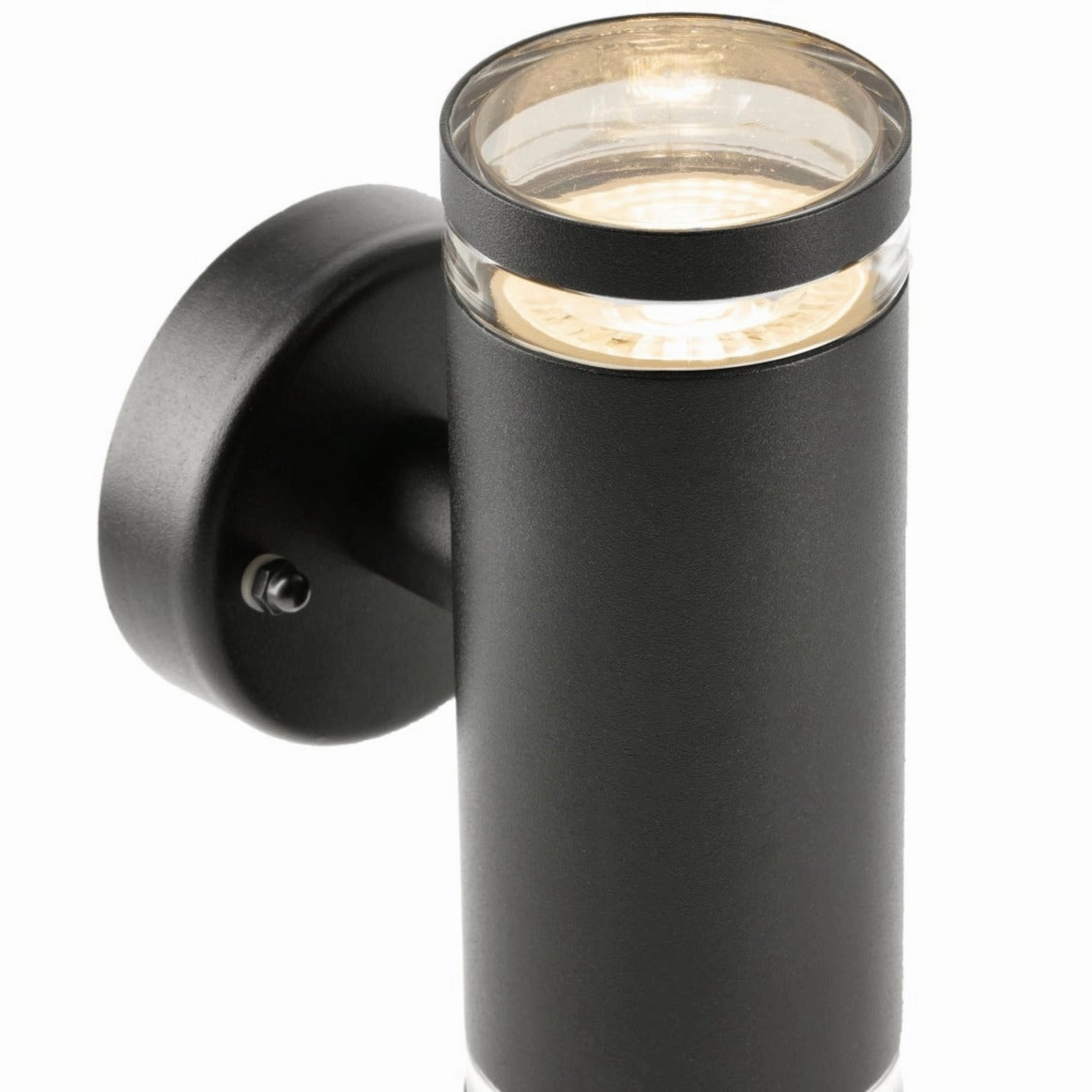 CGC JENNIFER Black Outdoor Up and Down Cylinder Wall Light
