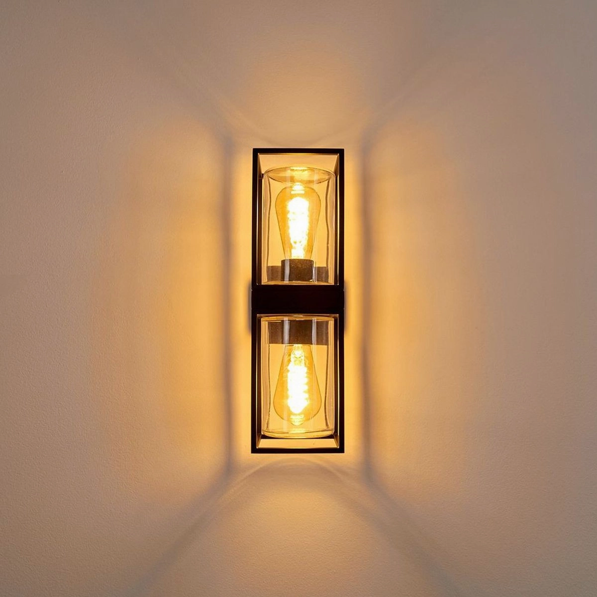 CGC JESS Black Outdoor Double Wall Lantern