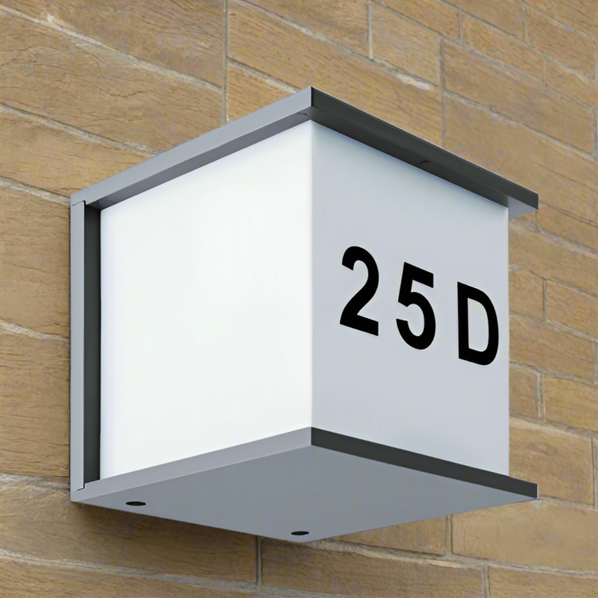 CGC JUNE Grey Outdoor Cube Wall Light With House Number IP54Outdoor wall sconces with motion sensor