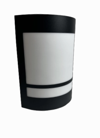 CGC KALA Black Stainless Steel Curved Outdoor Wall Light