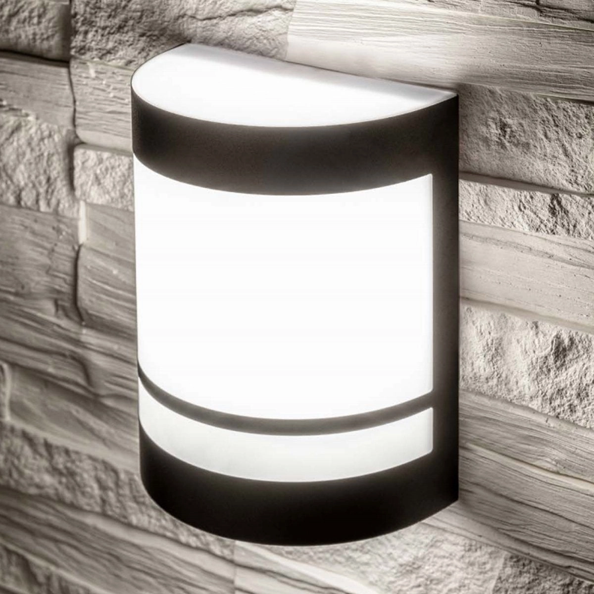 CGC KALA Black Stainless Steel Curved Outdoor Wall LightOutdoor wall sconces with motion sensor