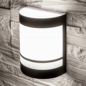 CGC KALA Black Stainless Steel Curved Outdoor Wall LightOutdoor wall sconces with motion sensor