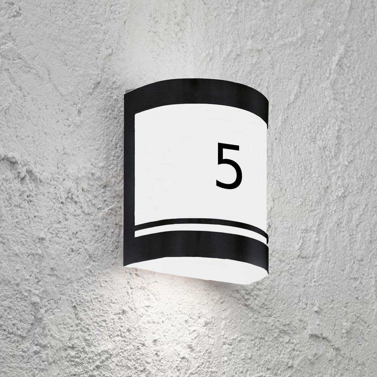 CGC KALA Black Stainless Steel Curved Outdoor Wall Light