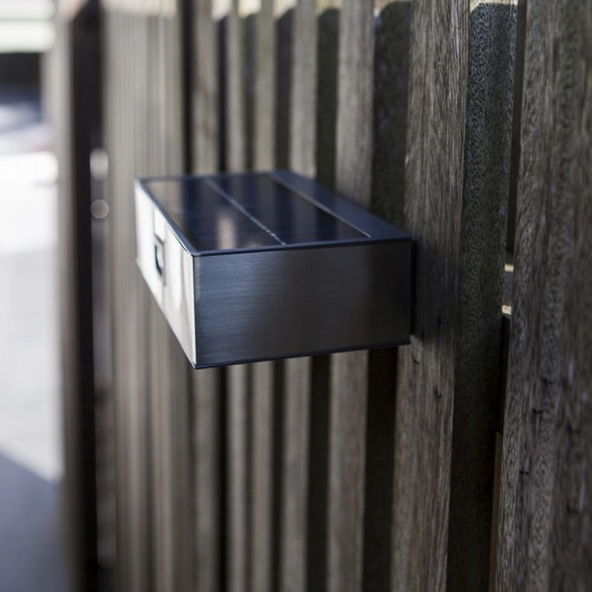 CGC KIRBY Stainless Steel LED Solar Outdoor Wall Light With Motion Sensor