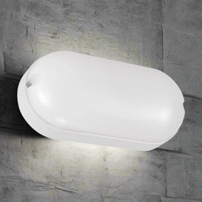 CGC LEAH White Opal Oval Outdoor Bulkhead 5WWeatherproof outdoor lighting