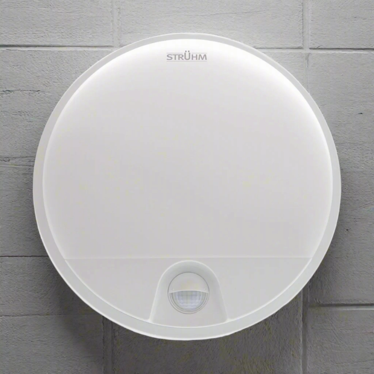 CGC LEAH White Opal Round Outdoor Bulkhead Wall Light 15W PIR Motion SensorWeatherproof outdoor lighting