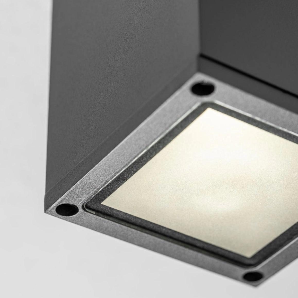 CGC LEN Square Dark Grey Anthracite Outdoor Surface Mount Downlight Porch Canopy Spotlight IP54