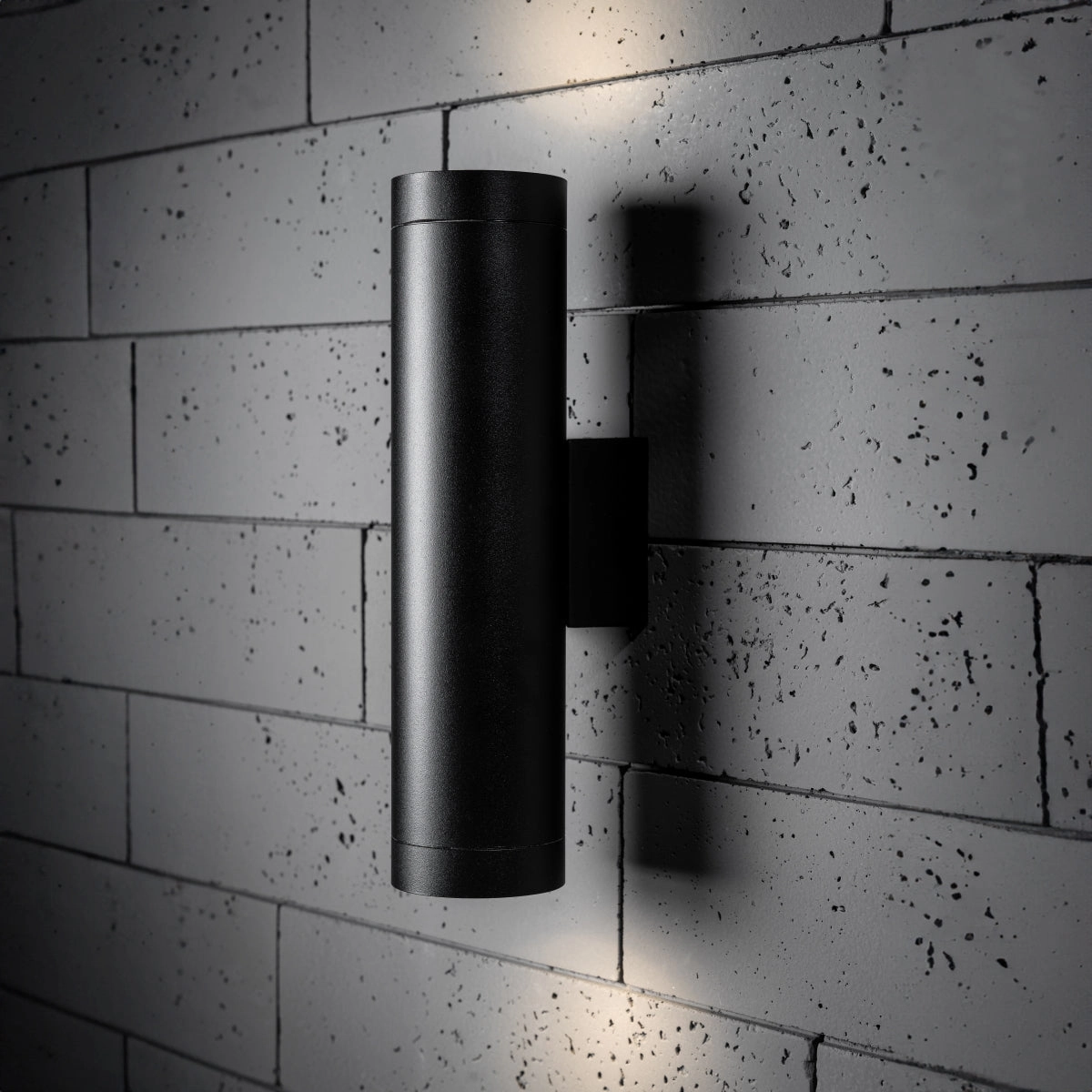 CGC LUCAS Black Extra Long GU10 Double Up and Down Outdoor Wall Light Spotlight IP44 AluminiumWeatherproof outdoor lighting