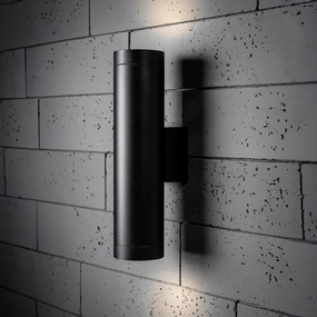 CGC LUCAS Black Extra Long GU10 Double Up and Down Outdoor Wall Light Spotlight IP44 AluminiumWeatherproof outdoor lighting